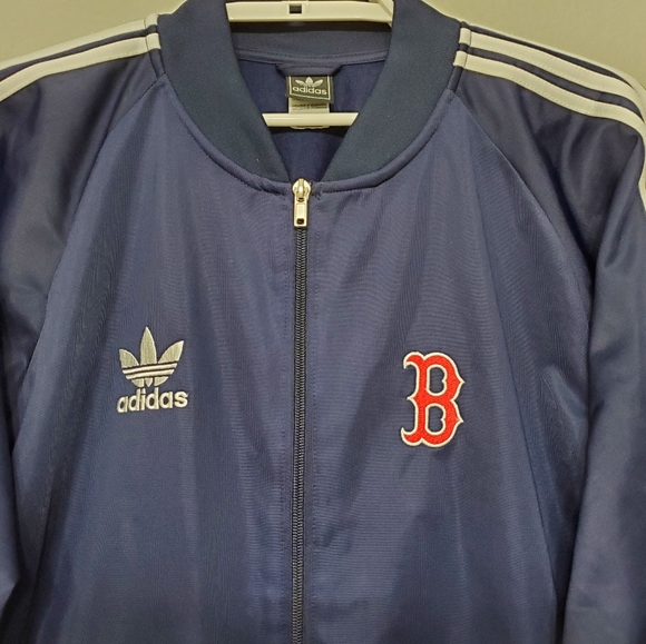 Original Adidas Red Sox Track Jersey Jacket - Picture 3 of 4